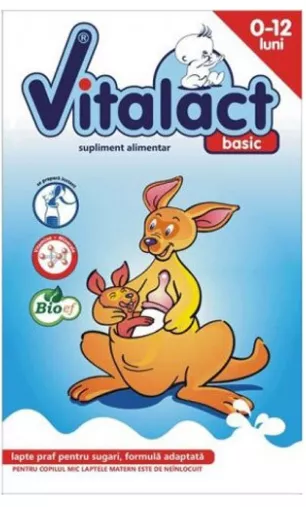 Lapte praf Vitalact Basic, 0-12 luni, 400 g, Bloef, [],remediumfarm.ro
