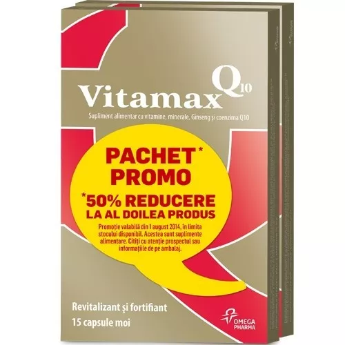 Vitamax Q10 x 15cps.moi 1+1gratis-50%, [],remediumfarm.ro
