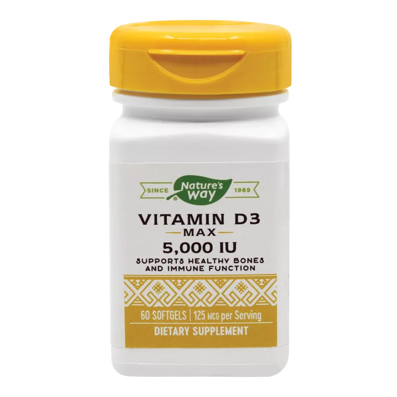 Vitamin D3 5000UI x 60cps.moi (Secom), [],remediumfarm.ro