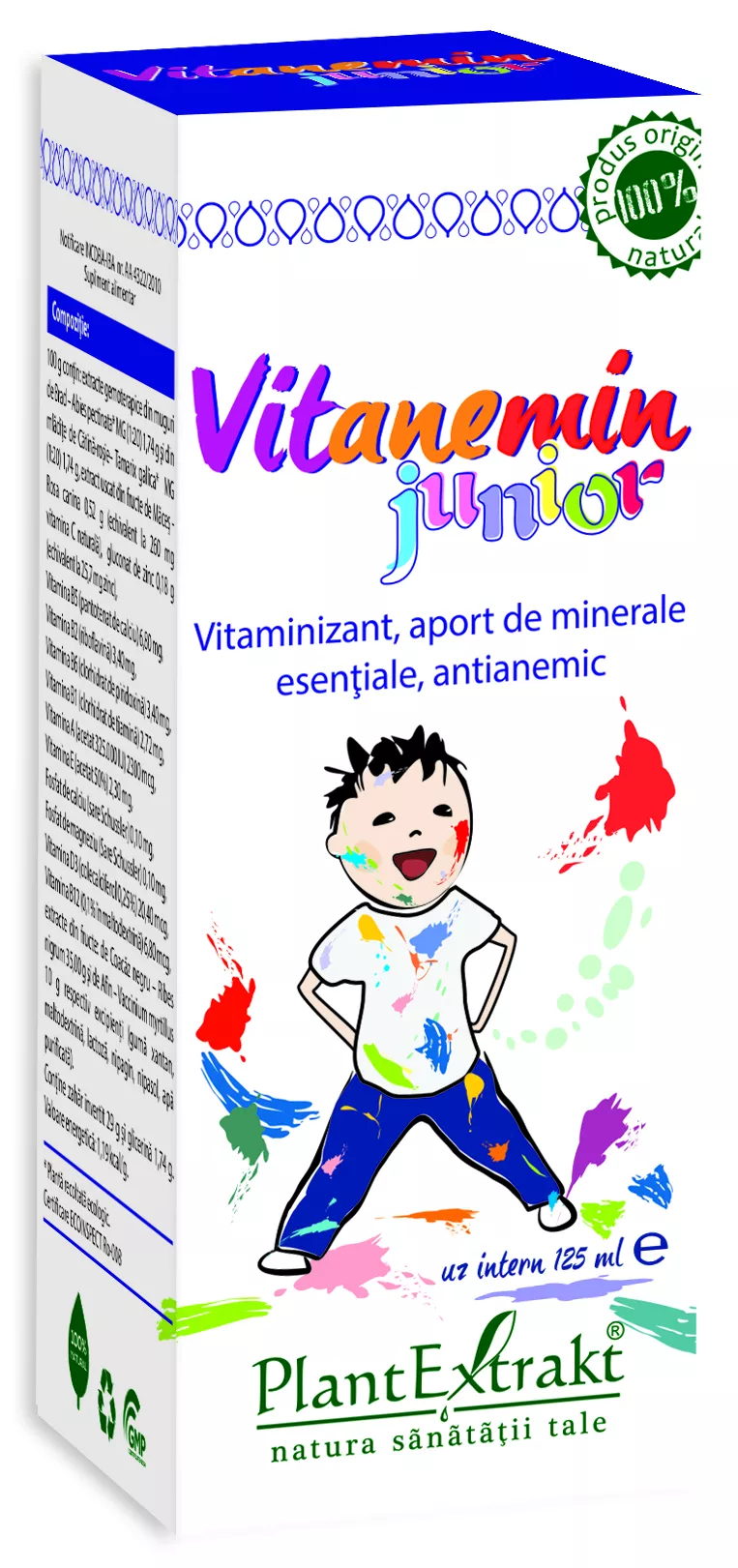 Vitanemin Junior, 125 ml, Plantextrakt, [],remediumfarm.ro