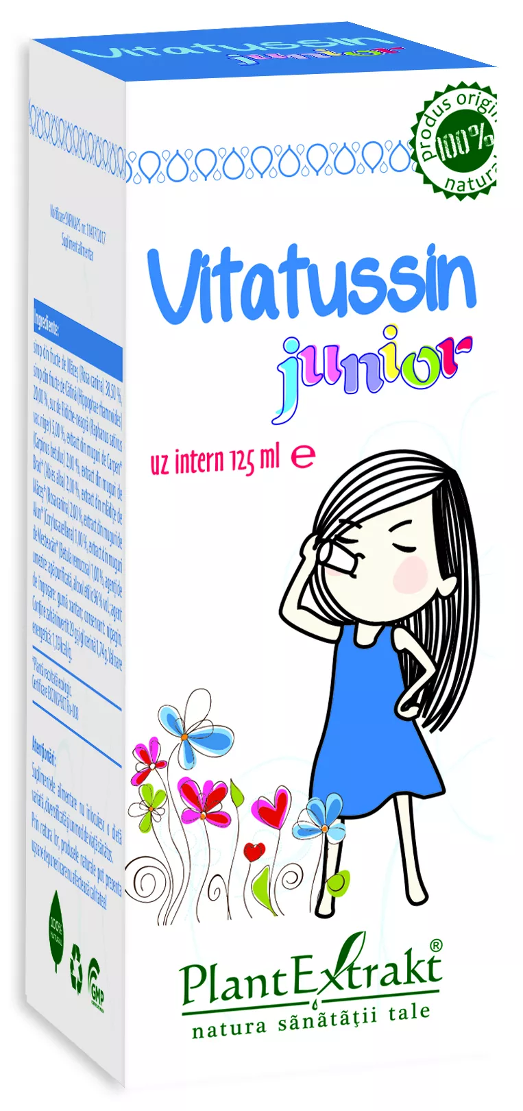 Vitatussin Junior x 125ml (PLX), [],remediumfarm.ro