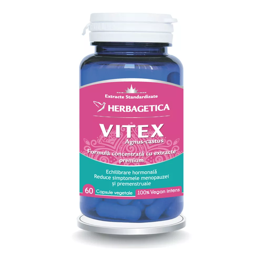 Vitex 0,5/10 Zen forte, 60 comprimate, Herbagetica, [],remediumfarm.ro