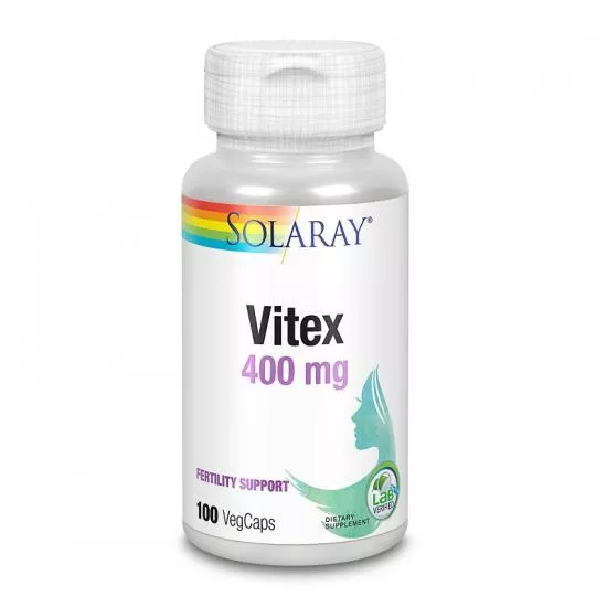 Vitex 400mg Solaray, 100 comprimate, Secom, [],remediumfarm.ro