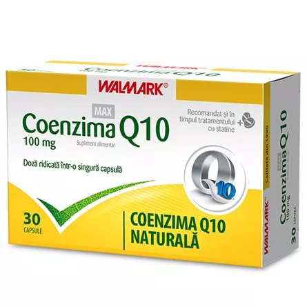 W-Coenzima Q10 MAX 100mg x 30cps, [],remediumfarm.ro