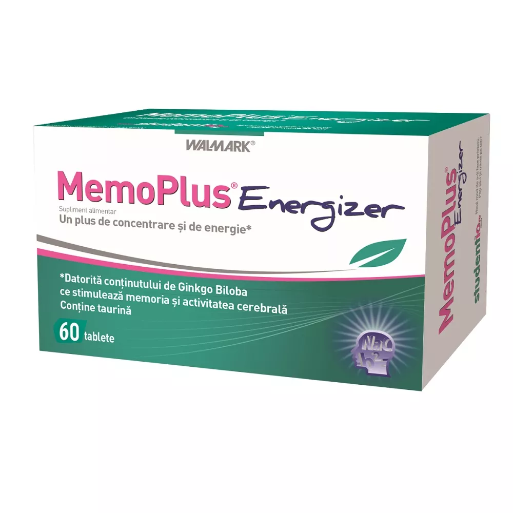 MemoPlus Energizer, 60 comprimate, Walmark, [],remediumfarm.ro