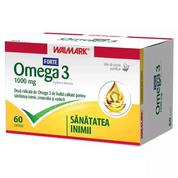 W-Omega 3 Forte 1000mg x 60cps, [],remediumfarm.ro