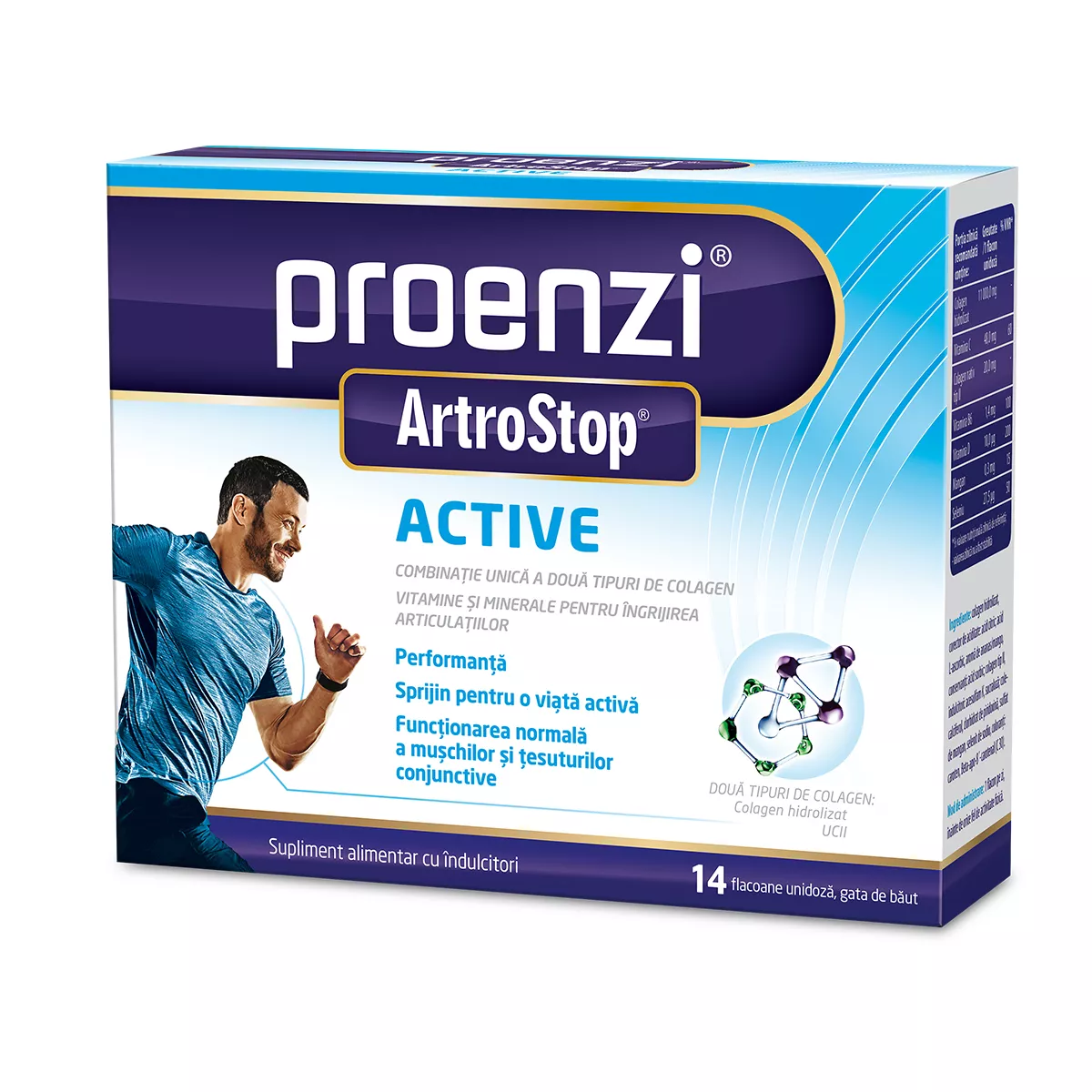 Proenzi Artrostop Active, 14 flacoane, Walmark, [],remediumfarm.ro