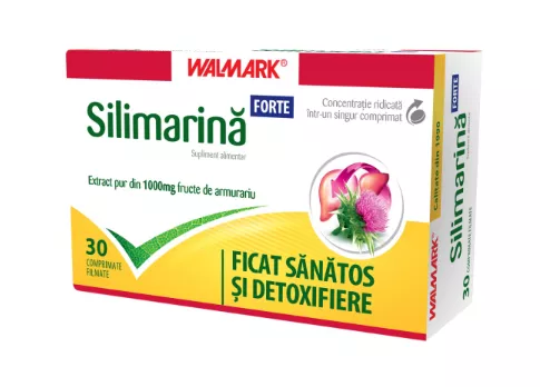 Silimarina Forte, 30 comprimate, Walmark, [],remediumfarm.ro