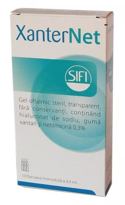 Xanternet gel oftalmic, 10 monodoze, Sifi, [],remediumfarm.ro