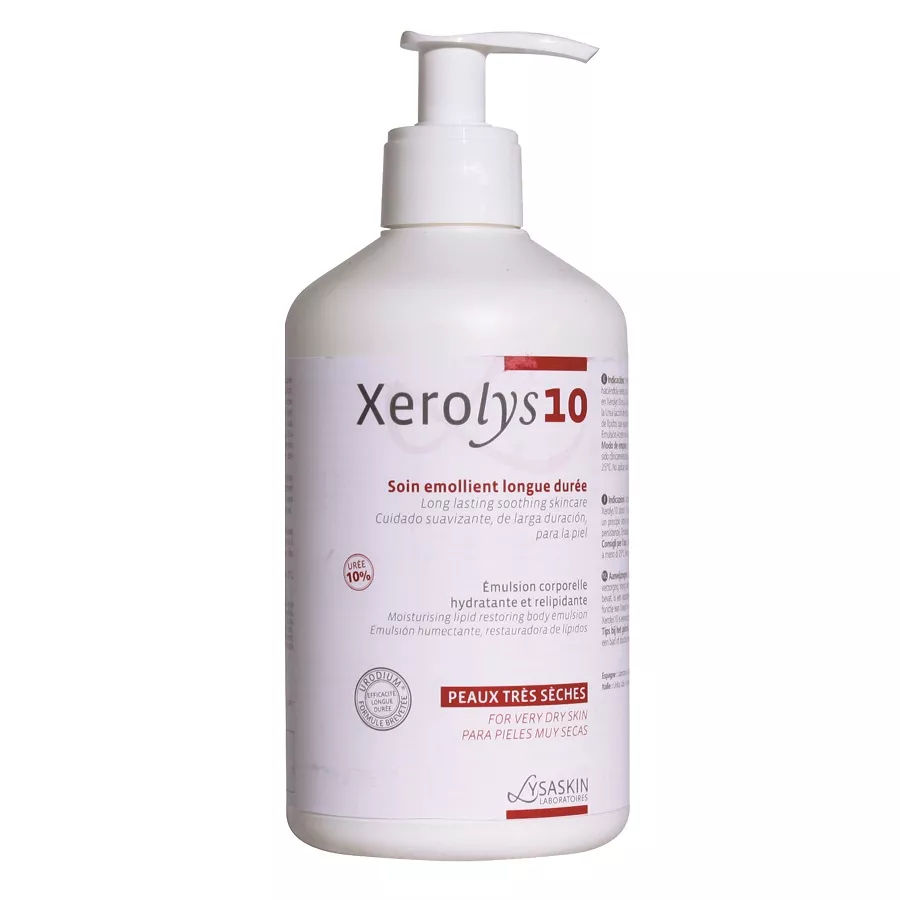 Emulsie pentru piele uscata Xerolys 10, 500 ml, Lab Lysaskin, [],remediumfarm.ro