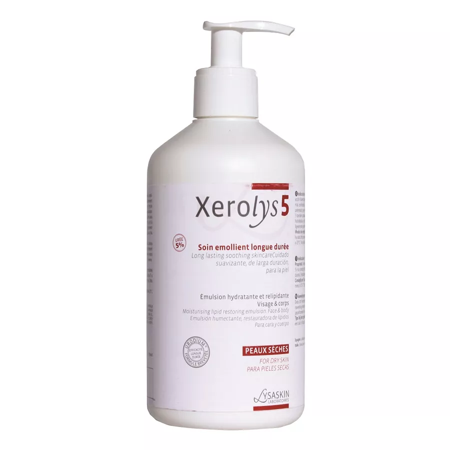 Emulsie pentru piele uscata Xerolys 5, 500 ml, Lab Lysaskin, [],remediumfarm.ro