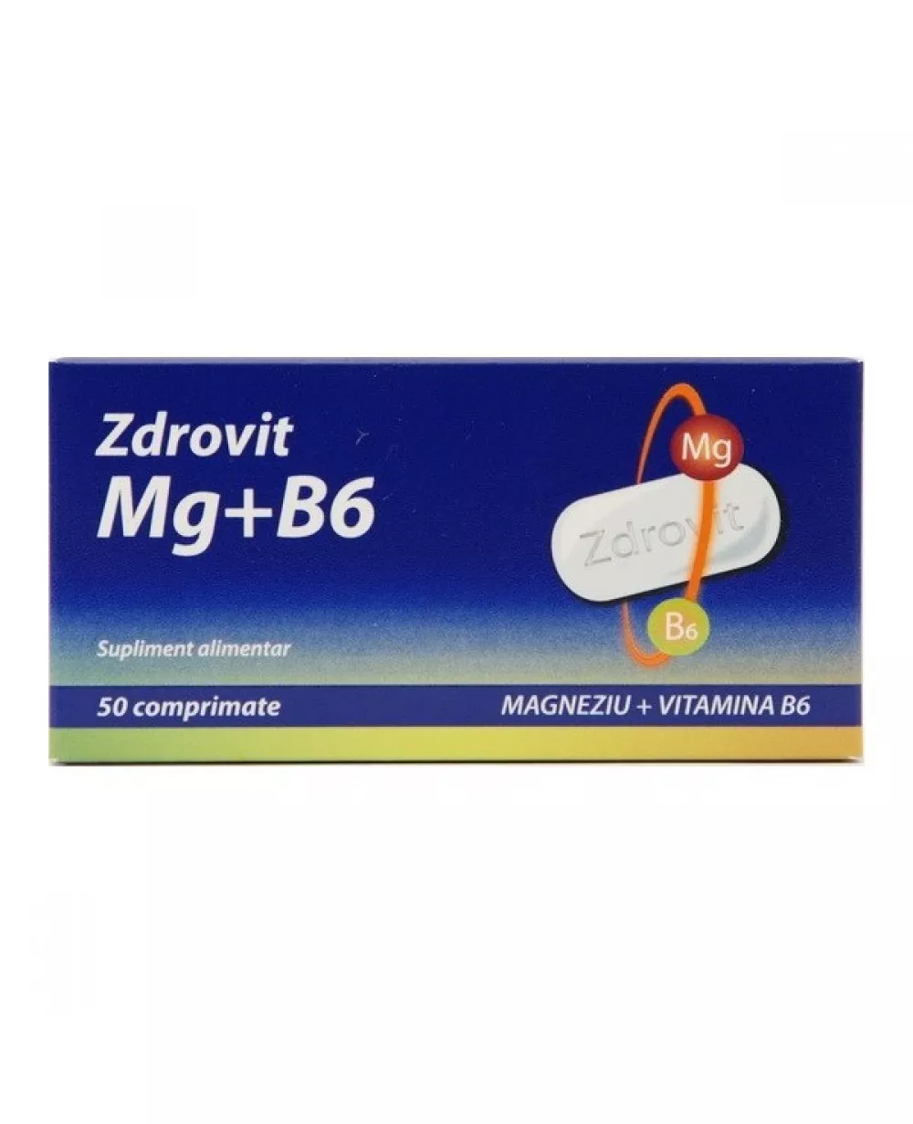 Zdrovit Magneziu + B6 x 50cp, [],remediumfarm.ro