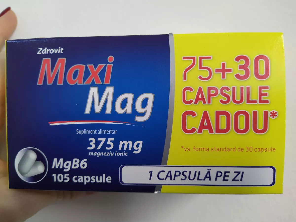 Zdrovit MaxiMag 375mg x 75cps+30cps-cadou, [],remediumfarm.ro