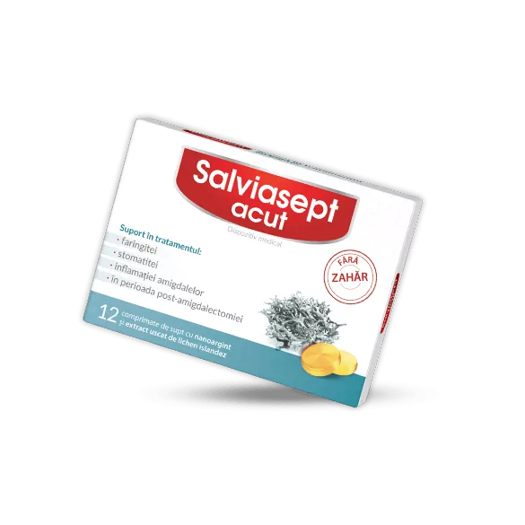 Zdrovit Salviasept acut fara zahar x 12cp.supt, [],remediumfarm.ro