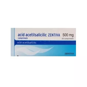 Acid acetilsalicilic 500mg x 20cp ( Zentiva), [],epastila.ro