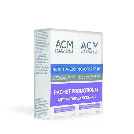 ACM Novophane DS sampon anti-matreata moderata 125ml 1+1 (pachet promo), [],epastila.ro