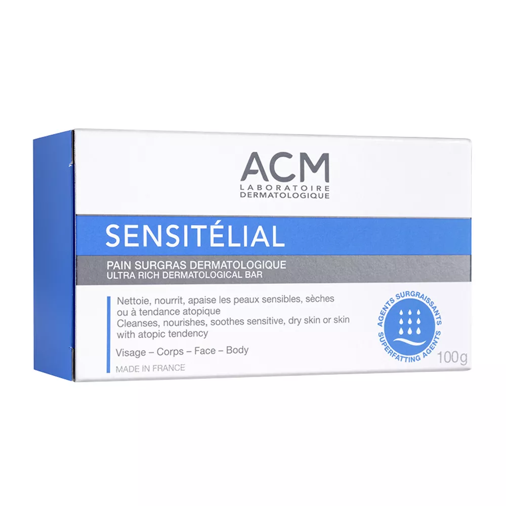 ACM Sensitelial sapun dermatologic piele sensibila 100g, [],epastila.ro