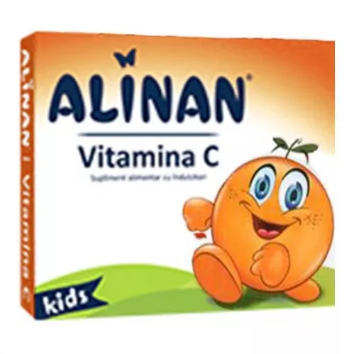 Alinan Vitamina C Kid x 20 cpr. mast. portocale, [],epastila.ro