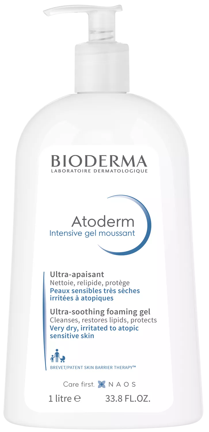 Bioderma Atoderm Intensive gel spumant 1000ml, [],epastila.ro