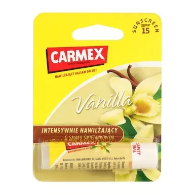 Carmex Vanilie balsam de buze stick SPF 15, [],epastila.ro