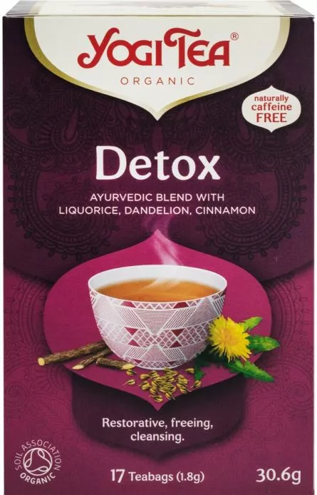 Yogi Tea Ceai detox Bio 1.8g x 17plicuri, 30.6g, [],epastila.ro