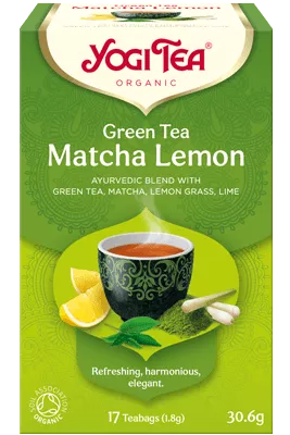Yogi Tea Ceai Matcha cu lamaie Bio 1,8g x 17plicuri , 30.6g, [],epastila.ro