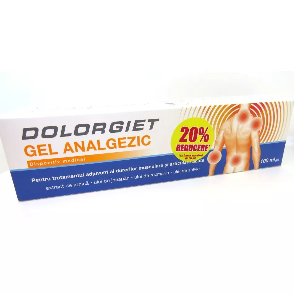 Dolorgiet gel analgezic x 100ml -20% reducere (Zdrovit), [],epastila.ro