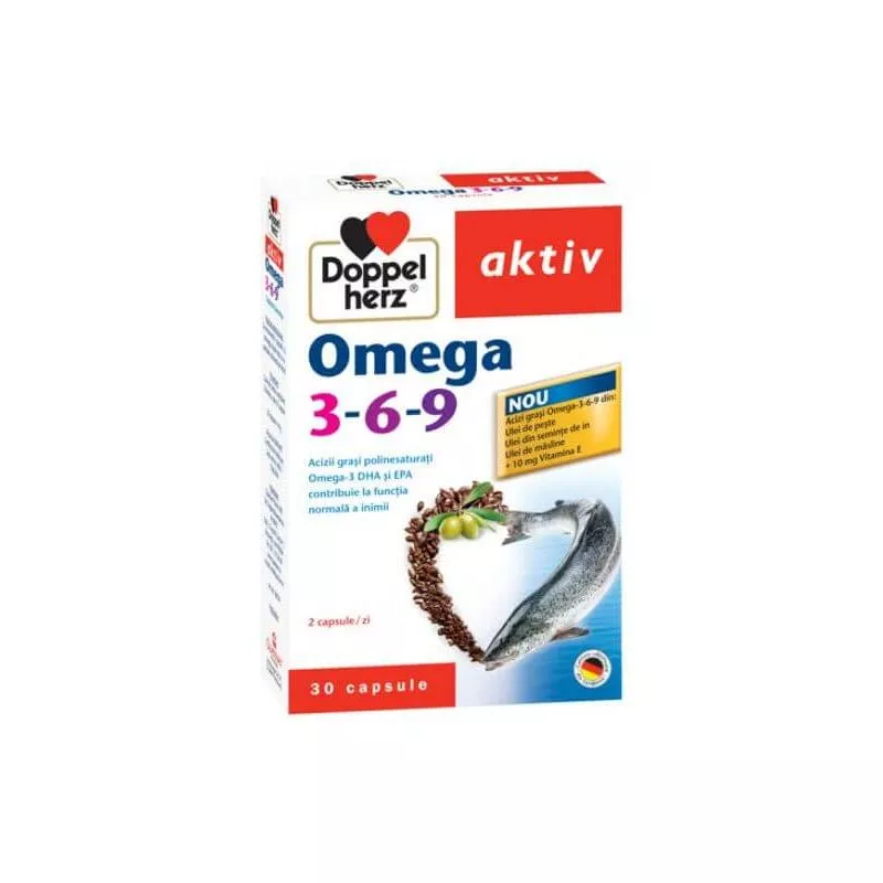 Doppelherz Aktiv Omega 3-6-9 *30cps, [],epastila.ro