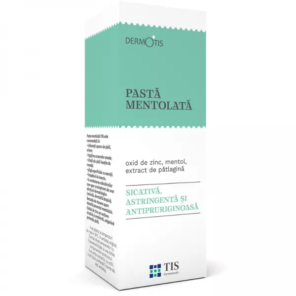 DermoTis Pasta mentolata 50ml (Tis), [],epastila.ro