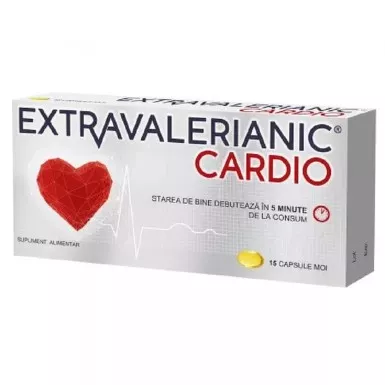 Extravalerianic Cardio x 15 capsule moi (Biofarm), [],epastila.ro