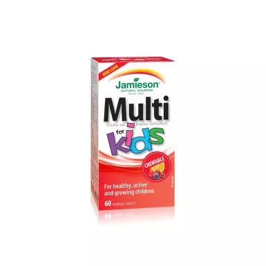 Multi vitamine cu fier pentru copii x 60 comprimate masticabille, Jamieson, [],epastila.ro