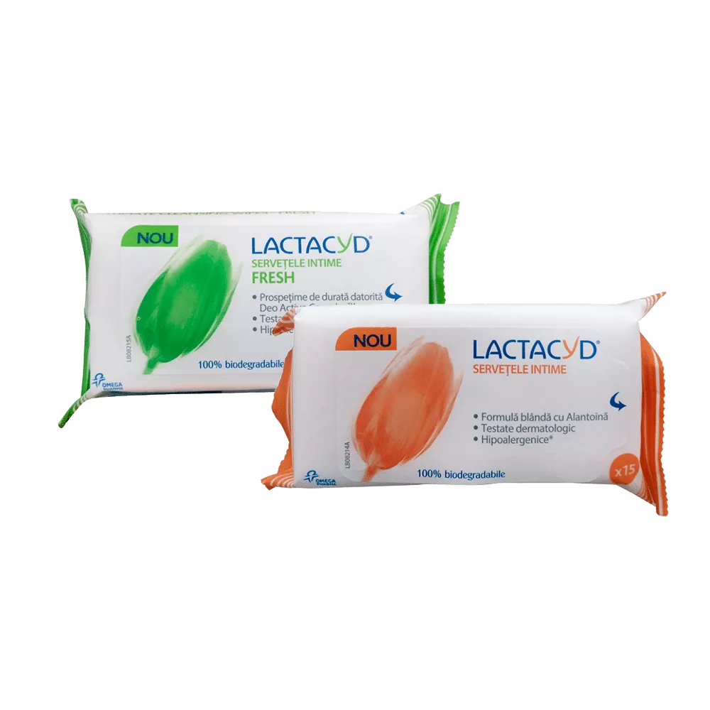Lactacyd servetele intime x 15buc, [],epastila.ro