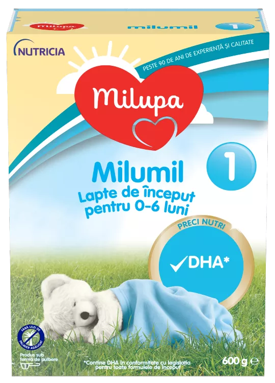 Milumil 1 lapte praf de inceput (0-6luni), 600g, [],epastila.ro
