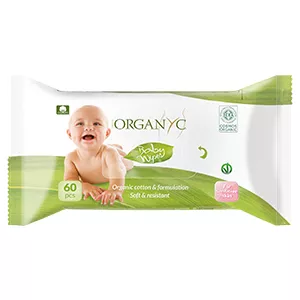 Organyc Bio Servetele umede pentru bebe x 60 buc ( PRONAT ) ORGBA01, [],epastila.ro