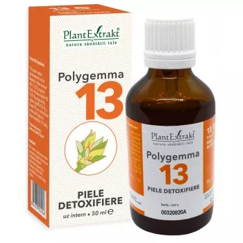 Polygemma 13 - Piele - detoxifiere, 50ml, (PlantExtrakt), [],epastila.ro