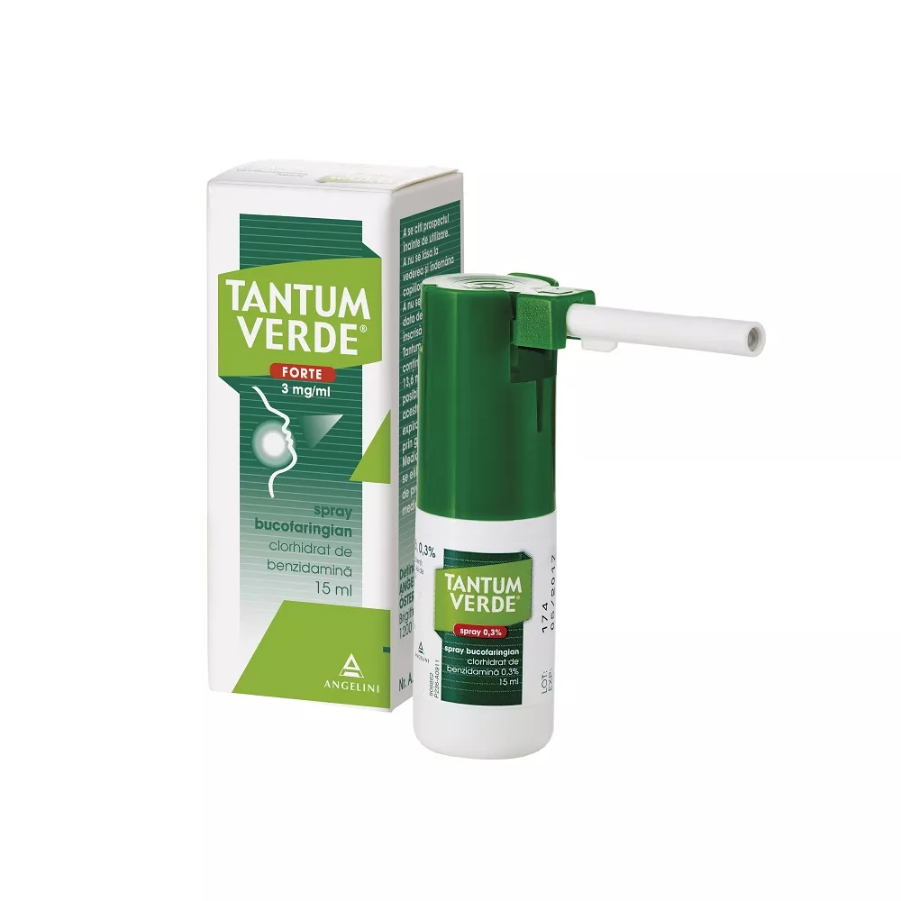 Tantum Verde Forte 3mg/ml spray bucal 15ml, [],epastila.ro