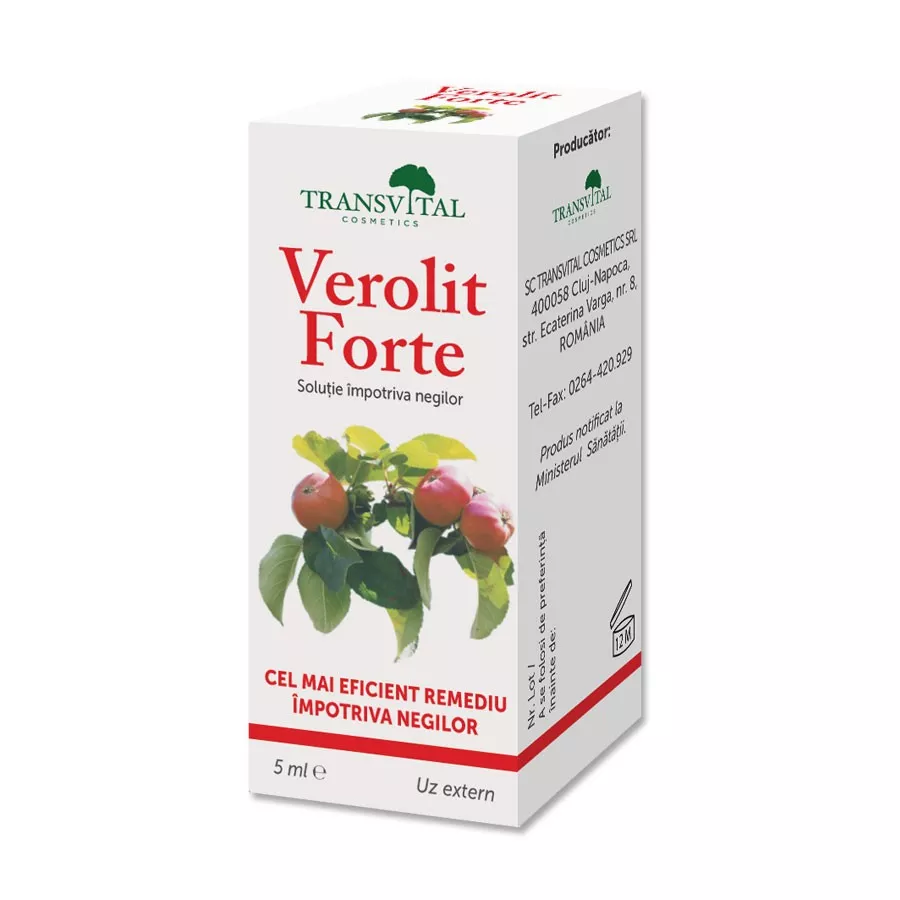 Verolit forte solutie impotriva negilor 5 ml (Transvital), [],epastila.ro