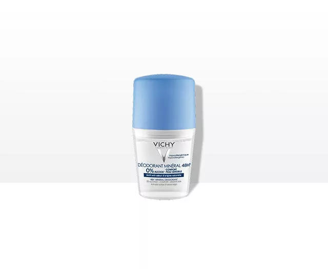 Vichy Deo roll-on deodorant mineral (fara saruri de aluminiu) eficacitate 48h, 50ml, [],epastila.ro