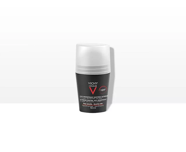 Vichy Homme Deo roll-on control extrem antiperspirant eficacitate 72h, 50ml, [],epastila.ro