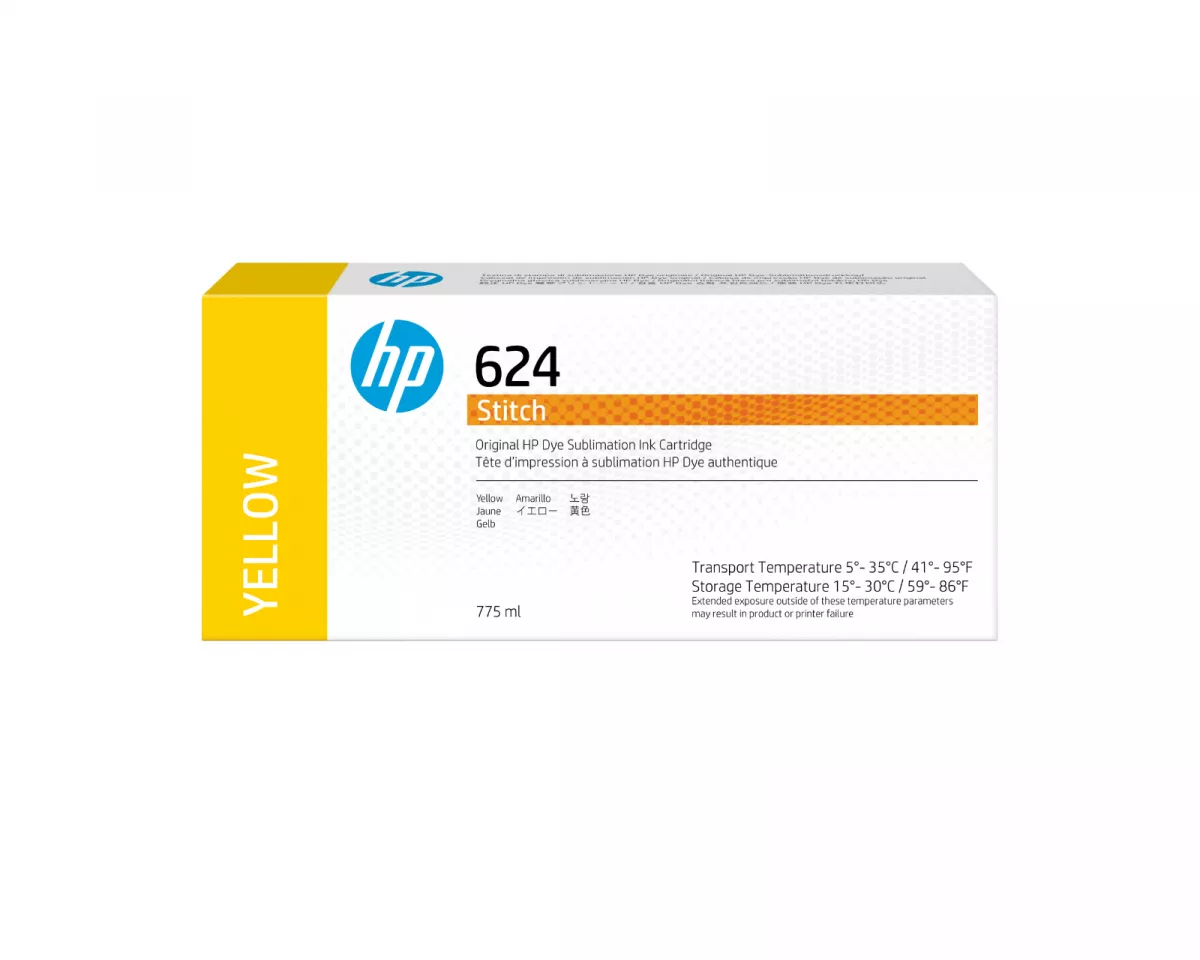 HP 624 775ml Yellow Stitch Ink Cartridge 2LL56A 1