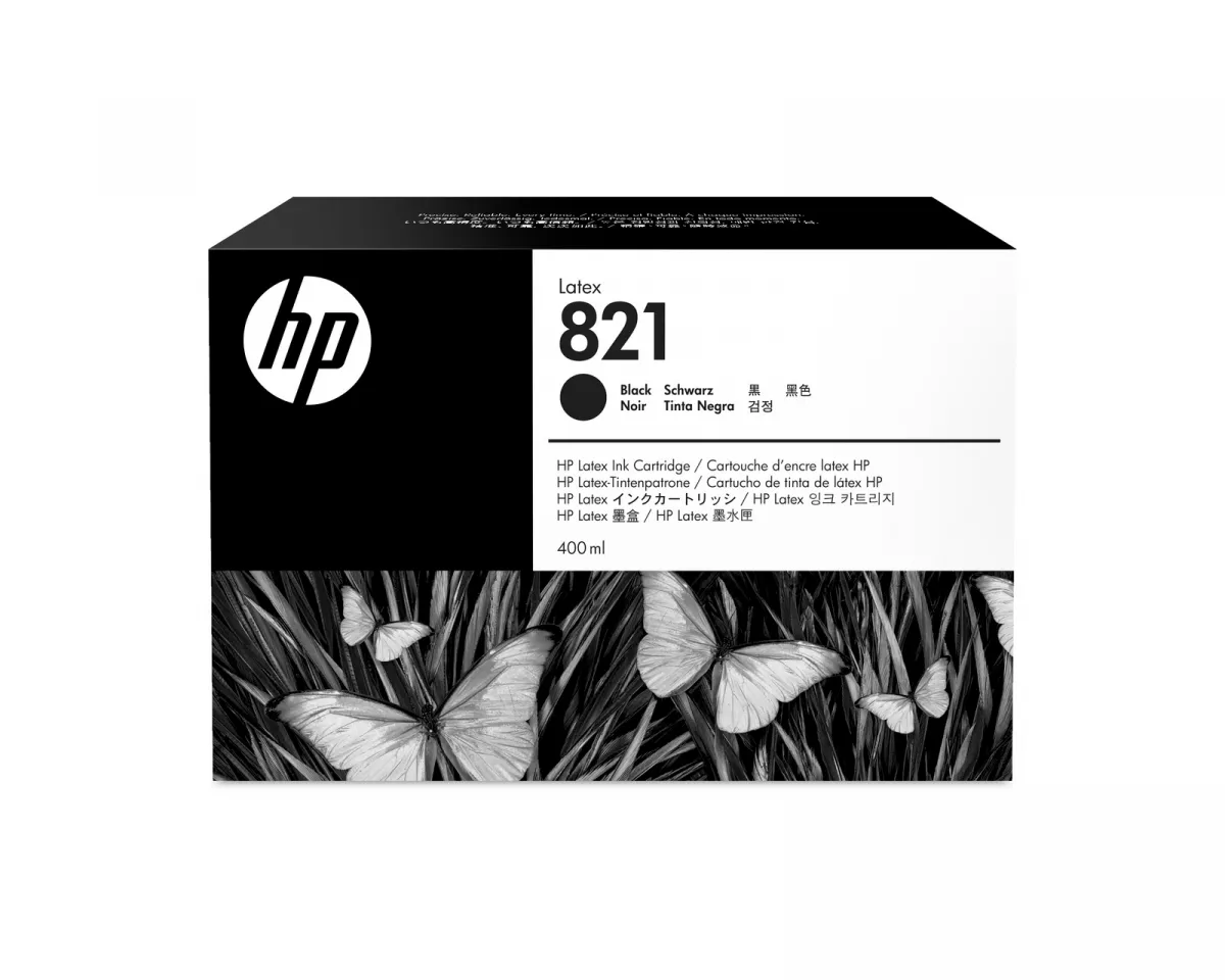 HP 821A Black Latex Ink Cartridge 400ML 1