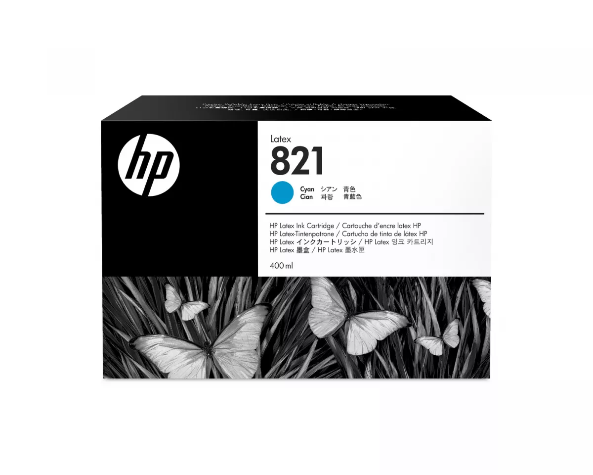HP 821A Cyan Latex Ink Cartridge 400 ML 1