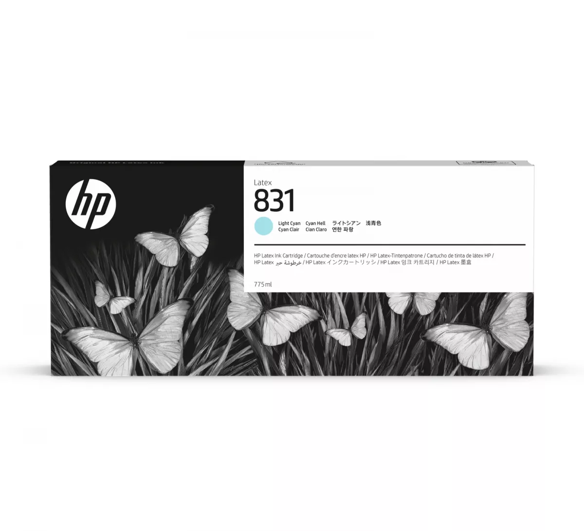 HP 831C Light Cyan Latex Ink Cartridge 775 ML 1