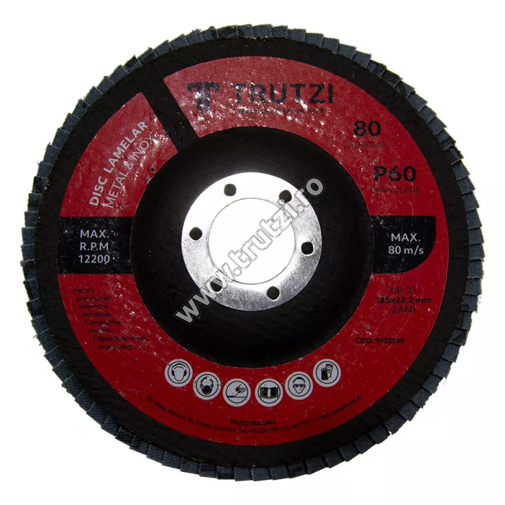 ito Discuri și freze 9432560 DISC LAMELAR 125X22MM, GRANULATIE