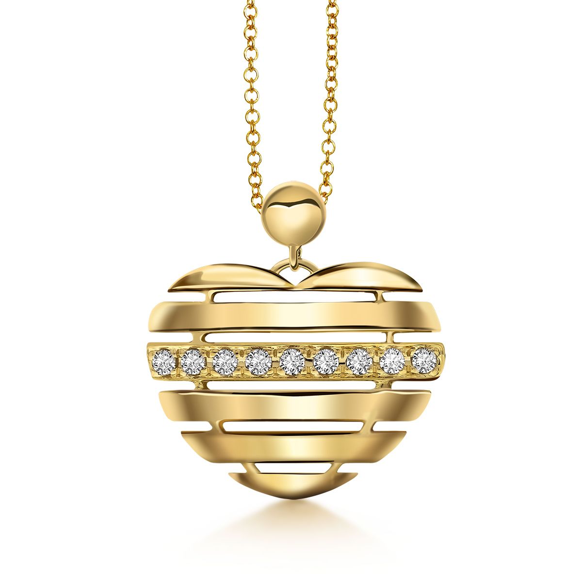 Pandantiv Maria Granacci - Honesty - din aur galben de 18k cu diamant