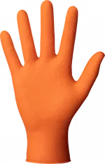Manusi nitril texturate Orange, marimea XL, (50 bucati - 25 perechi), Mercator Gogrip-OR-XL