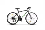 Bicicleta MTB-HT, Velors V27305A, Schimbator Shiming TZ, 21 Viteze, Roti 27.5 Inch, Frane pe Disc, Negru/Verde