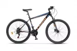 Bicicleta MTB-HT Carpat MONTAN C2758H, Shimano Tourney TZ 7 viteze, Roti 27.5 Inch, Cadru Aluminiu, Frane pe Disc, Negru/Portocaliu/Albastru