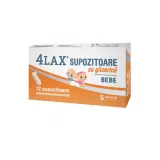 4Lax Supozitoare cu Glicerina Bebe 850 mg 12 supozitoare