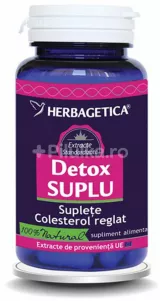 Herbagetica detox suplu ,120 capsule